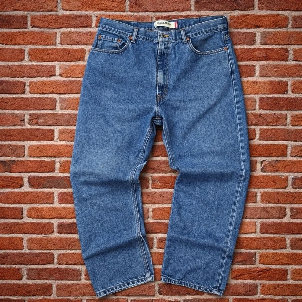 Vintage Levis 505 Jeans Mens 40x32 (Fit 36x30) Regular Straight‎ Denim Y2K 2001